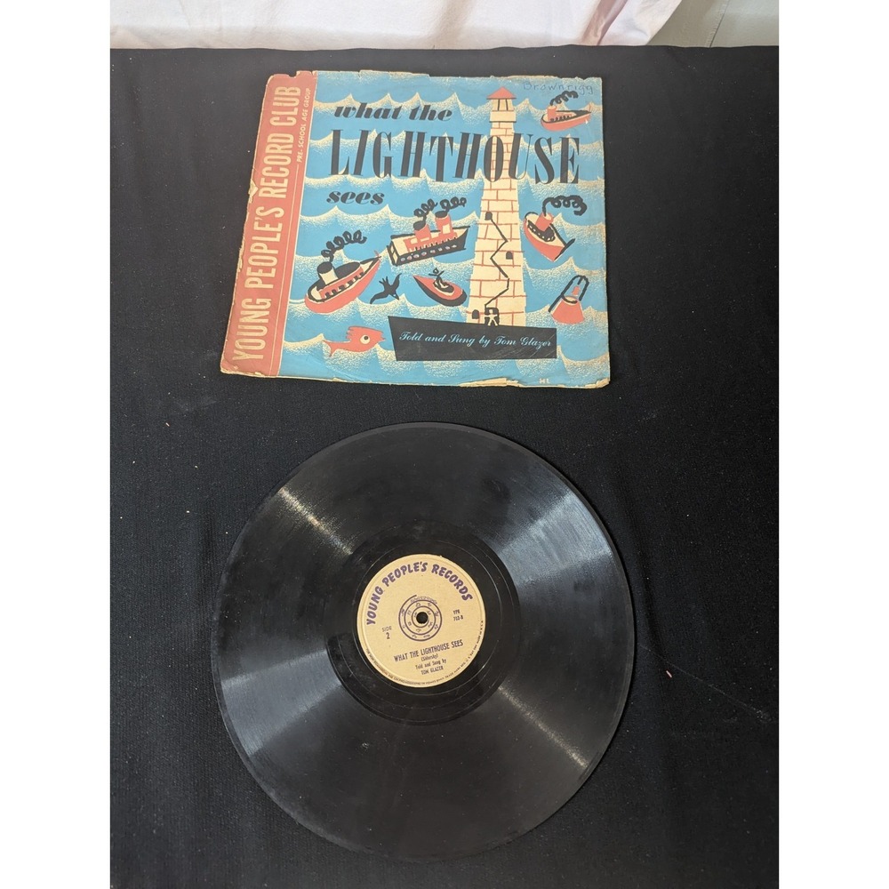 1950's What the lighthouse sees childrens Vintage 78rpm young people record club